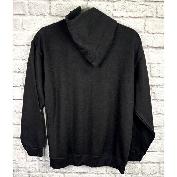 CLSC Streetwear NEW Solid Black Hoodie Front Pocket Fleece lined Sweatshirt MED - Picture 2 of 5